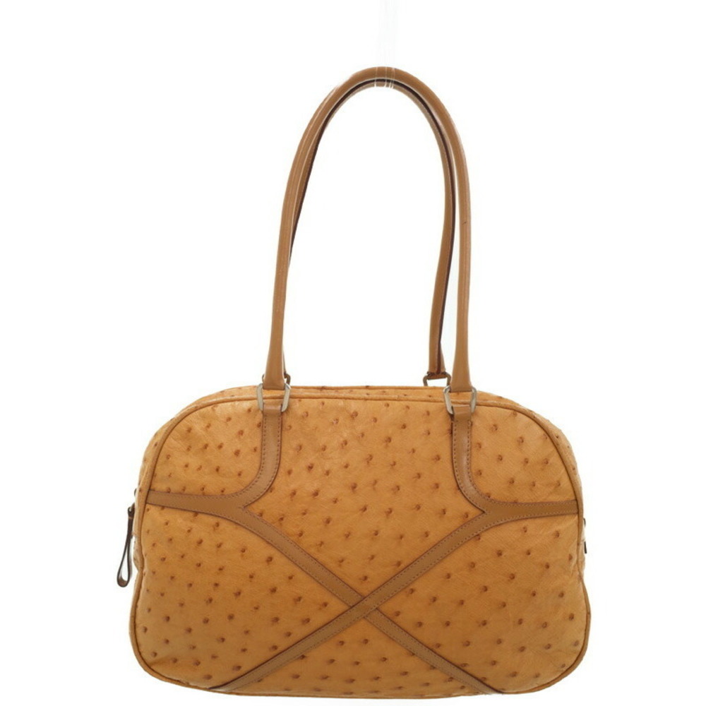 Prada Ostrich Tote Bag